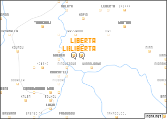 map of Liberta