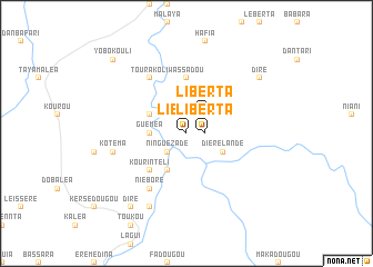 map of Liberta