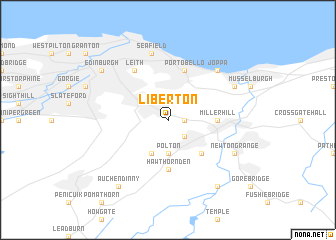 map of Liberton