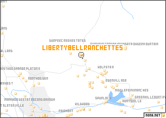 map of Liberty Bell Ranchettes