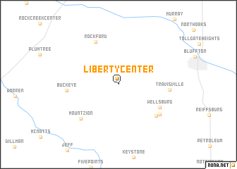 map of Liberty Center