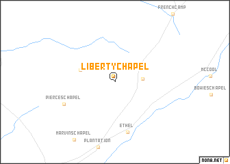 map of Liberty Chapel