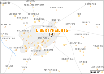 map of Liberty Heights