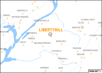 map of Liberty Hill