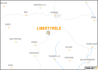 map of Liberty Pole