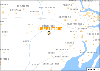 map of Libertytown