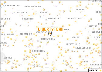 map of Libertytown