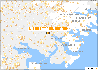 map of Liberty Trailer Park