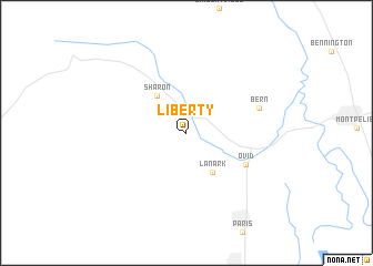 map of Liberty