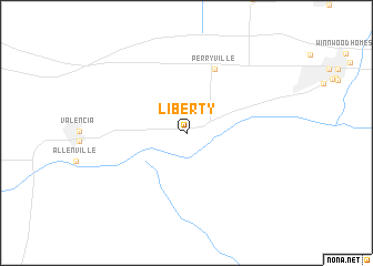 map of Liberty