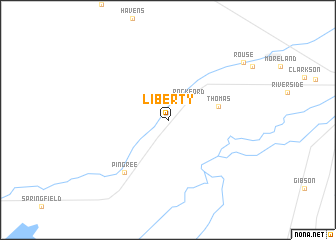 map of Liberty