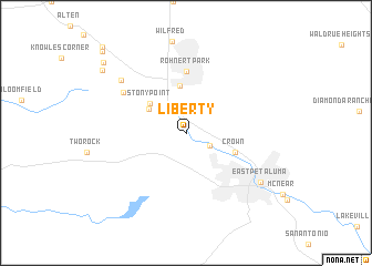 map of Liberty