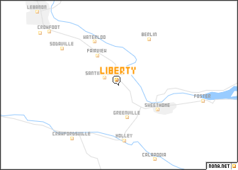 map of Liberty