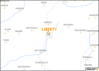 map of Liberty