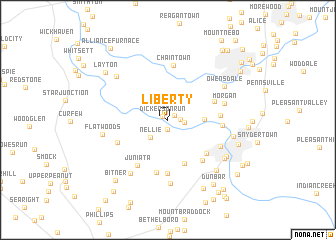 map of Liberty