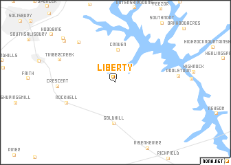 map of Liberty