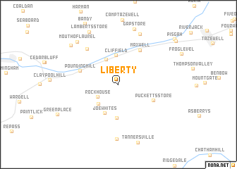 map of Liberty