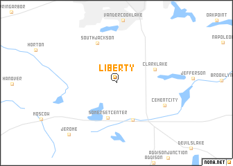 map of Liberty