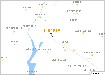 map of Liberty