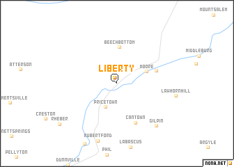 map of Liberty