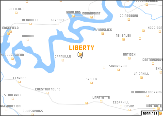 map of Liberty