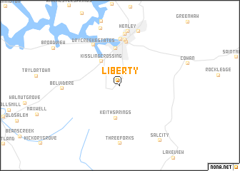 map of Liberty