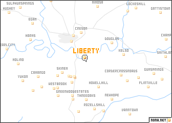 map of Liberty