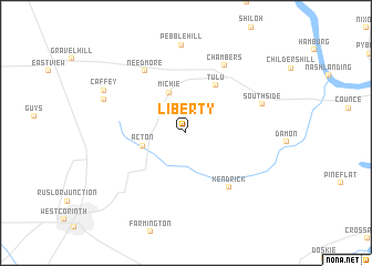 map of Liberty