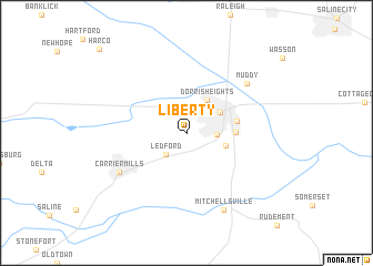 map of Liberty