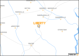 map of Liberty