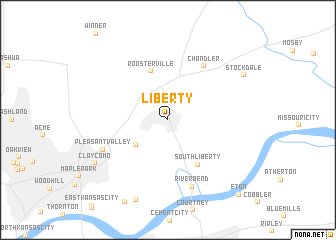 map of Liberty