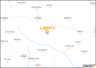 map of Liberty