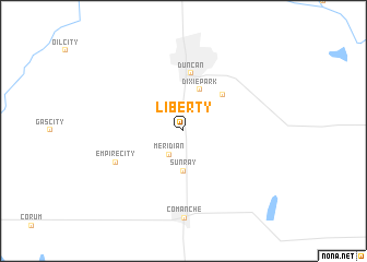 map of Liberty