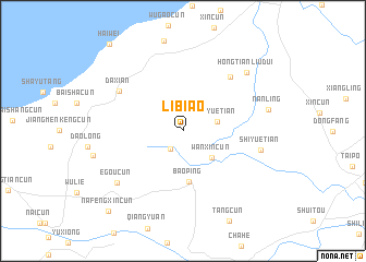 map of Libiao