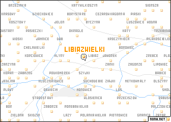 map of Libiąż Wielki