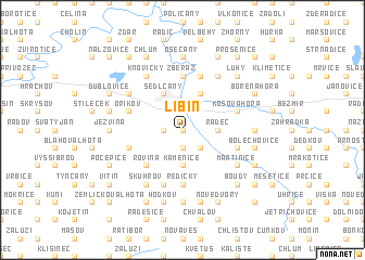 map of Libíň