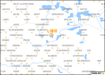 map of Libín