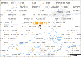 map of Libišany