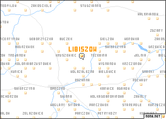 map of Libiszów