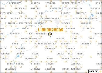 map of Libkova Voda