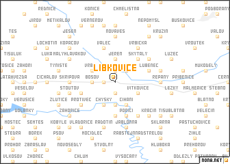 map of Libkovice