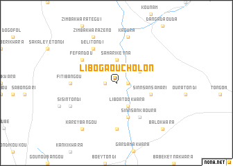 map of Libo Gaoucholon