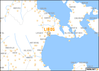 map of Libog