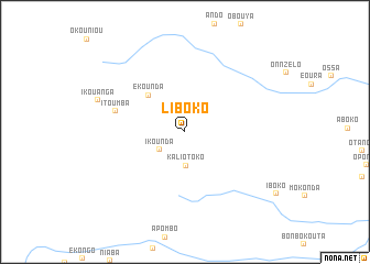 map of Liboko