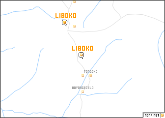 map of Liboko