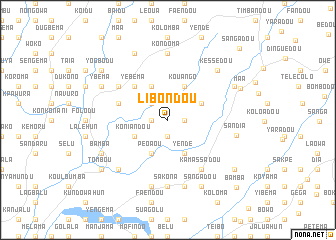 map of Libondou