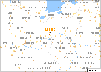 map of Libo-o