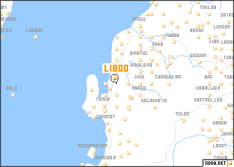 map of Libo-o