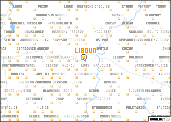 map of Libouň