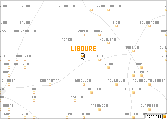 map of Libouré